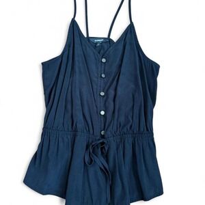 Vintage 2010s express black going out top summer